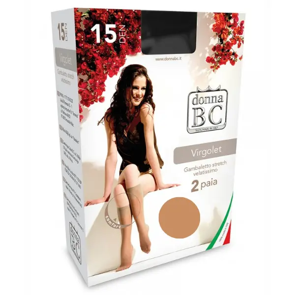 Sosete dama 3/4 VIRGOLET 15 DEN Aluna, Calze BC