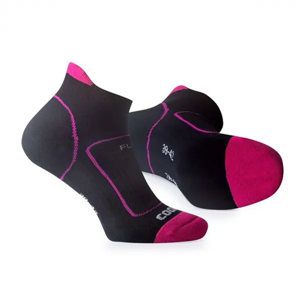 Sosete dama Coolmax FLR COOL - culoare negru roz 39-42, NEGRU-ROZ