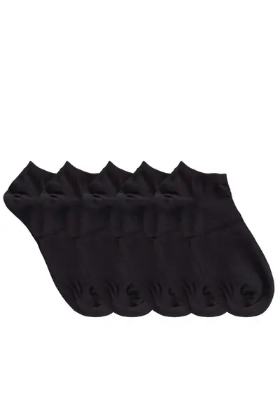 Sosete dama negre tricot fin – set 5 perechi (Marime sosete: 35/38)