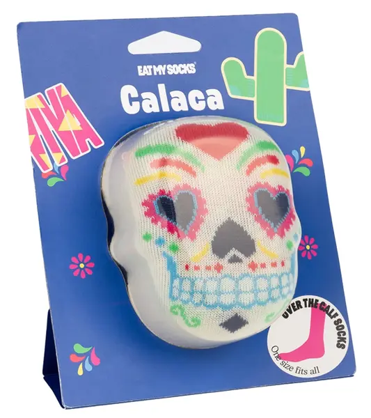Șosete Eat My Socks - Calaca, White