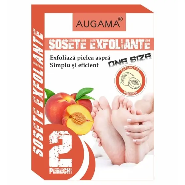 Sosete Exfoliante pentru Talpi cu Piersica 2 perechi