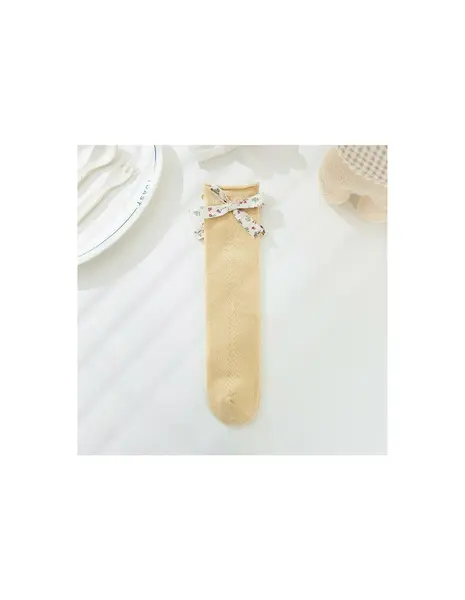 Sosete Floral Bow Hollow galben
