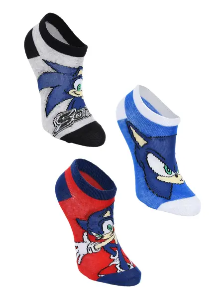 Sosete - set 3 perechi Sonic