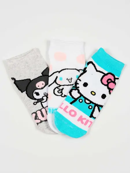 Sosete - set de 3 perechi Hello Kitty Kuromi