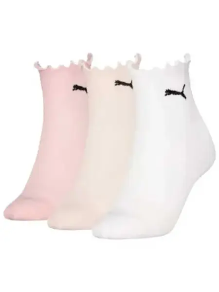 Sosete Women Ruffle Quarter 3p