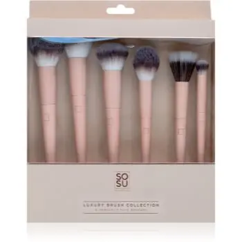 SOSU Cosmetics Luxury Brush Face Collection set perii machiaj faciale