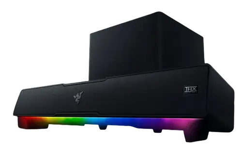 Soundbar Razer Leviathan V2, Bluetooth 5.2, RGB, cu Subwoofer (Negru)