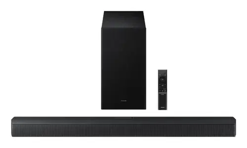 Soundbar Samsung HW-B650F Seria B 2025, 3.1, Subwoofer wireless, Telecomanda (Negru)