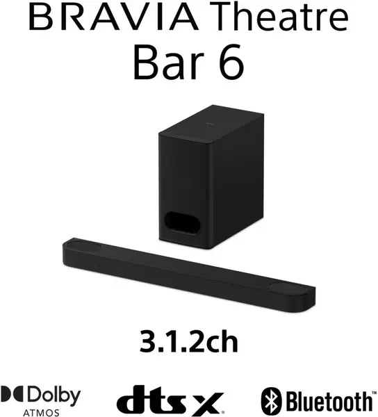 Soundbar Sony - BRAVIA Theatre Bar 6, 3.1.2, negru