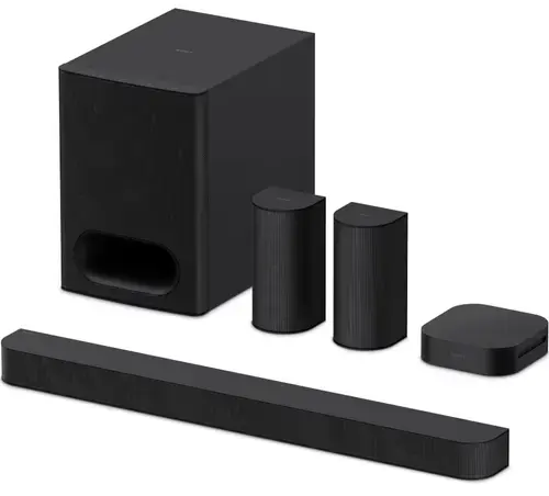 Soundbar Sony BRAVIA Theatre System 6 HT-S60, 5.1ch, 1000W, Dolby Atmos, DTS:X, AI Voice Zoom 3, Mod Multi Stereo Party, Bluetooth 5.3 (Negru)