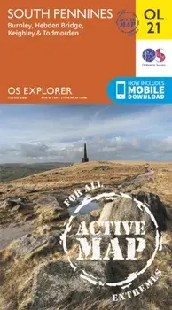 South Pennines, Burnley, Hebden Bridge, Keighley & Todmorden. May 2015 ed, Sheet Map/Ordnance Survey