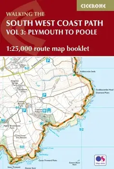 South West Coast Path Map Booklet - Vol 3: Plymouth to Poole. 1:25,000 OS Route Mapping, 2 Revised edition, Paperback/Paddy Dillon