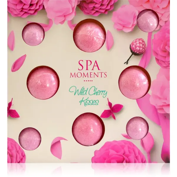 Spa Moments Wild Cherry Kisses Bombe efervescente de baie