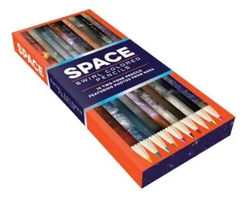Space Swirl Colored Pencils: 10 Two-Tone Pencils Featuring Photos from NASA, Hardcover/Chronicle Books