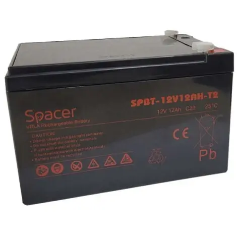 spacer Acumulator UPS Spacer SPBT-12V12AH-T2, 12V, 12Ah