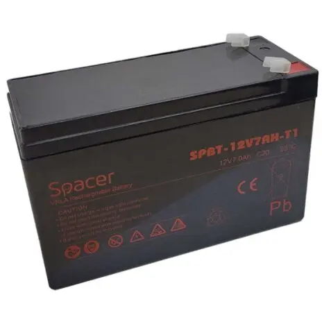 spacer Acumulator UPS Spacer SPBT-12V7AH-T1, 12V, 7Ah