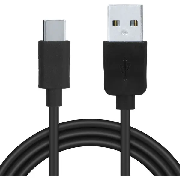 spacer CABLU alimentare si date SPACER, pt. smartphone, USB 2.0 (T) la USB Type-C (T), PVC, 2.1A, Retail pack, 1m, Negru, SPDC-TYPEC-PVC-BK-1.0