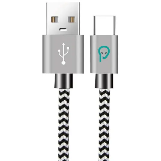 spacer Cablu de date / adaptor Spacer SPDC-TYPEC-BRD-ZBR-1.0, USB-A Male la USB-C Male, 1 m, Zebra