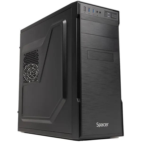 spacer Carcasa Spacer SPCS-OC-APOLLO-250W, Mid Tower ATX, sursa 250W inclusa, Negru