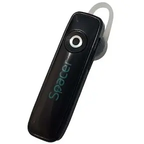 spacer Casca Spacer wireless, pentru smartphone, microfon pe casca, negru, „SPBH-HF-01-BK”
