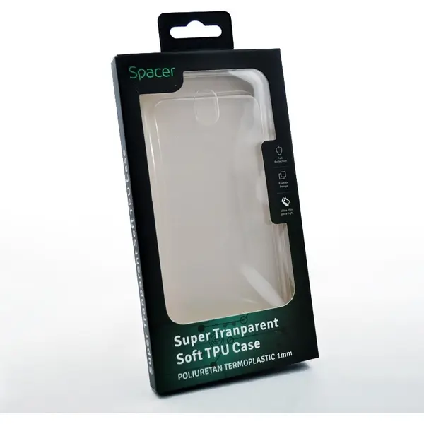 spacer Husa Huawei telefon P10, transparent, tip back cover, material flexibil TPU