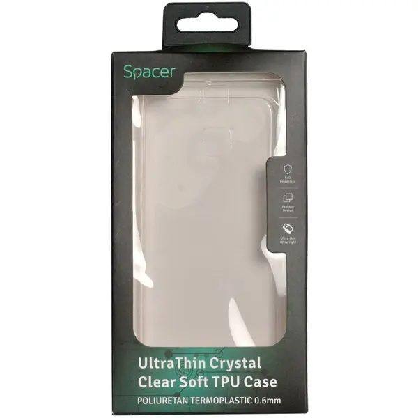 spacer Husa Huawei telefon P9, transparent, tip back cover, material flexibil TPU, ultra subtire, SPT-UT-HW.P9