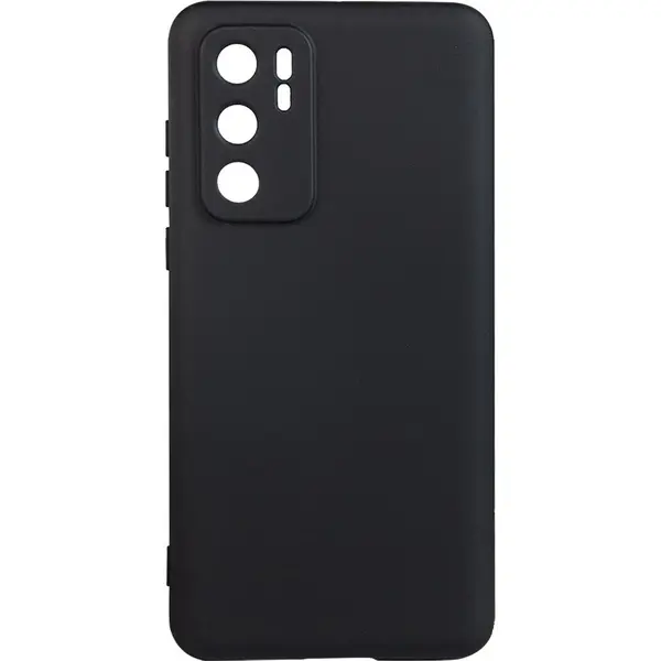spacer Husa telefon Huawei P 40 - Spacer, Tip back cover, Material flexibil silicon + interior cu microfibra, Negru, SPPC-HU-P-40-SLK