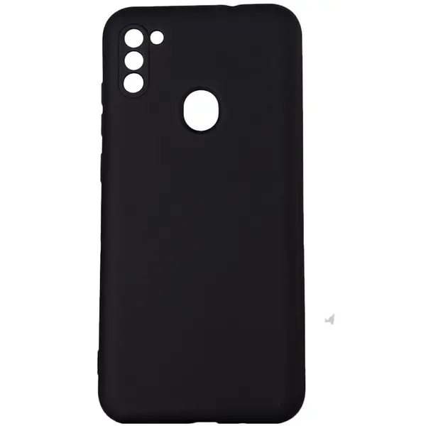 spacer Husa telefon Samsung Galaxy M11 - Spacer, Grosime 2 mm, Material flexibil silicon + interior cu microfibra, Negru, SPPC-SM-GX-M11-SLK