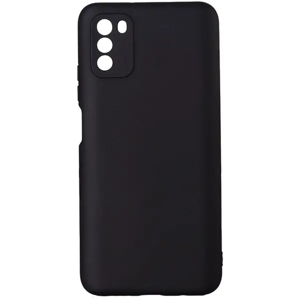 spacer Husa telefon Xiaomi Pocophone M3 - Spacer, Grosime 2 mm, Material flexibil silicon + interior cu microfibra, Negru, SSPPC-XI-PC-M3-SLK