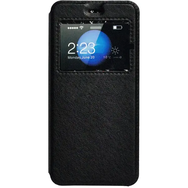 spacer Husa tip Book Spacer Magnetic S-View pentru Huawei P10, Negru