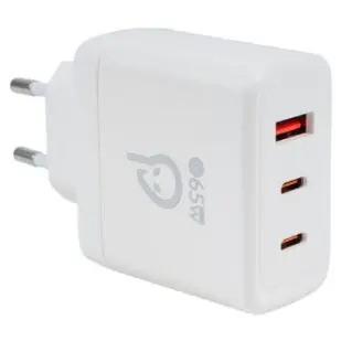 spacer Incarcator retea Spacer SPAR-TRIOQ-04, 2 x USB-C, 1 x USB-A, 20 V, 3.25 A, 65 W, Alb