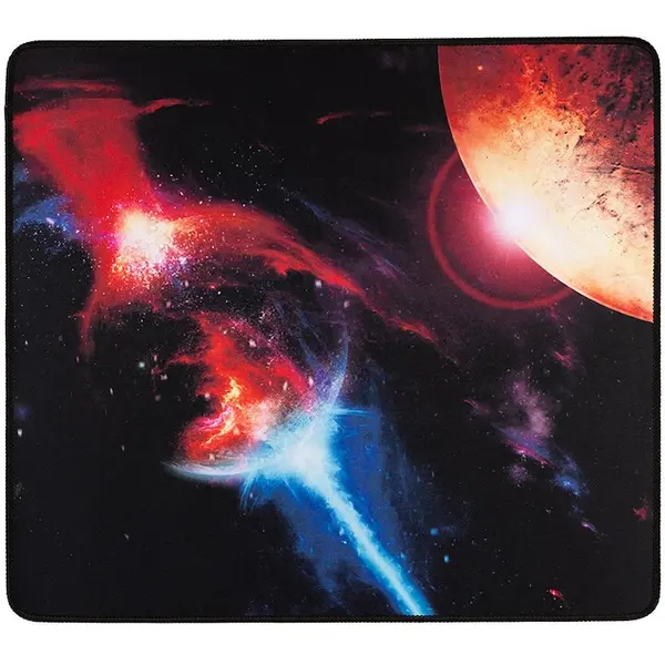 spacer Mouse Pad Gaming Spacer, 450 x 400 x 3 mm, cauciuc si material textil, cusaturi anti-rupere