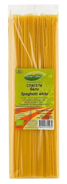 Spaghete bio albe 500 g Biosvyat