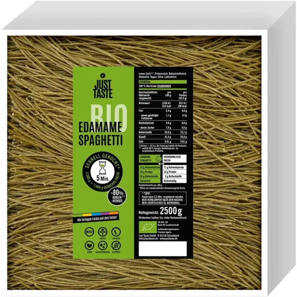 Spaghete din Edamame, Just Taste, Bio, 2500 g