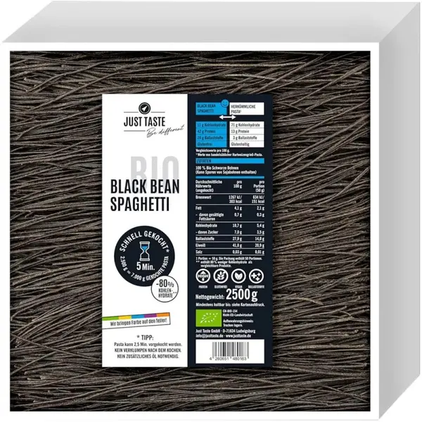 Spaghete din Fasole Nea gra, Just Taste, Bio, 2500 g