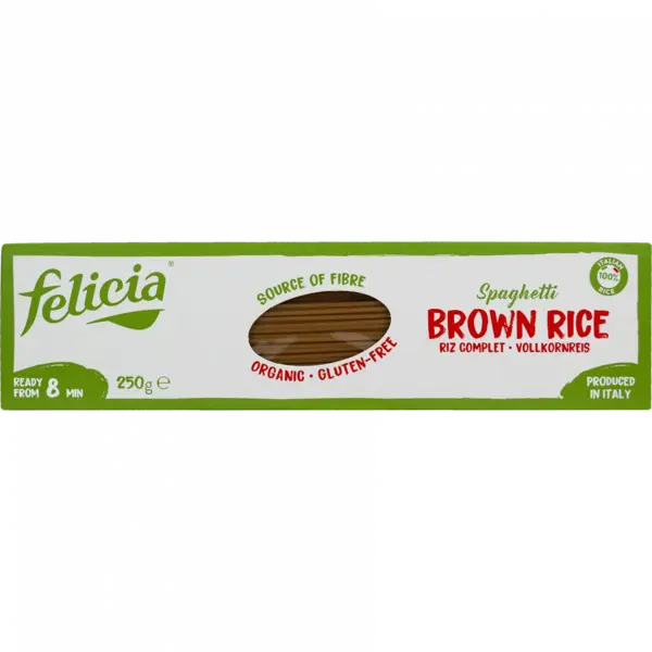Spaghetti orez brun f. gluten 250g ECO
