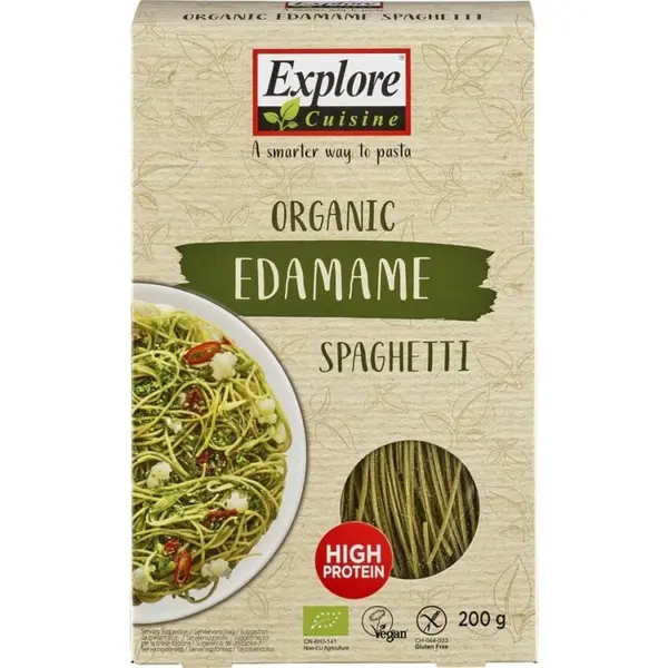 Spaghetti proteice din edamame fara gluten, eco - 200 g