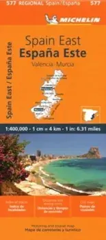 Spain East, Valencia, Murcia - Michelin Regional Map 577. 11th ed., Sheet Map/Michelin