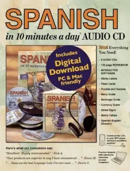 Spanish in 10 Minutes a Day(r) Audio CD: Language Course for Beginning and Advanced Study. Includes Workbook, Flash Cards, Sticky Labels, Menu Guide,, Audiobook/Kristine K. Kershul