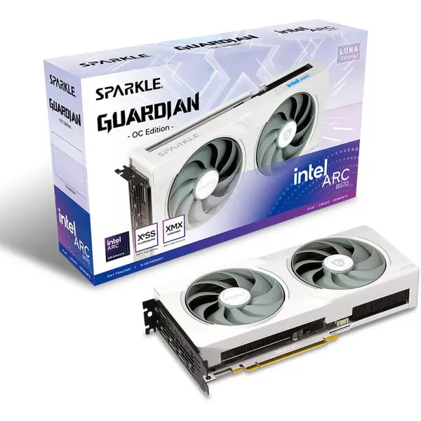 Sparkle Placa Video INTEL SPARKLE ARC B570 GUARDIAN OC, 10GB GDDR6, 160 bit, 3x DP 1x HDMI