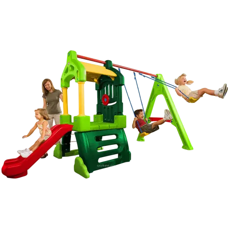 Spatiu de joaca Climbing cu tobogan si leagan