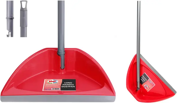 Spatulă cu margine de cauciuc și mâner pliabil Magic Clean - Premium, roz