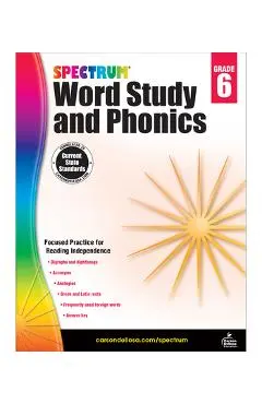 Spectrum Word Study and Phonics, Grade 6 - Spectrum