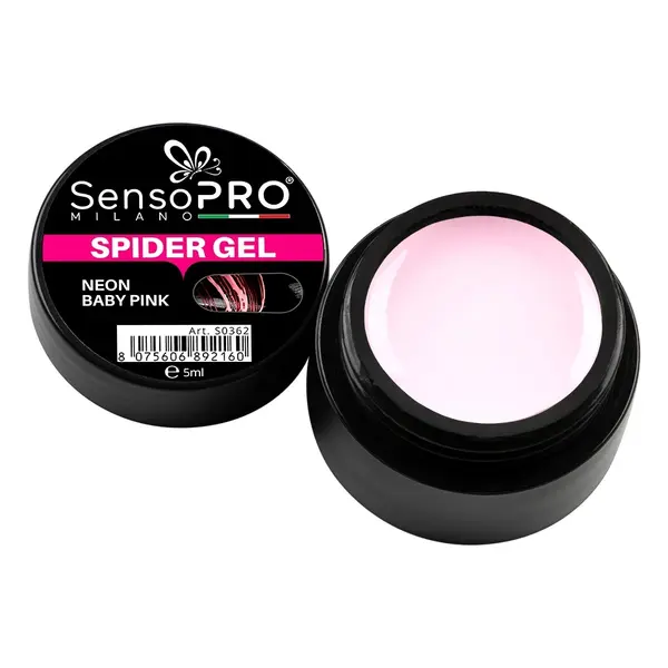 Spider Gel SensoPRO Neon Baby-Pink, 5 ml