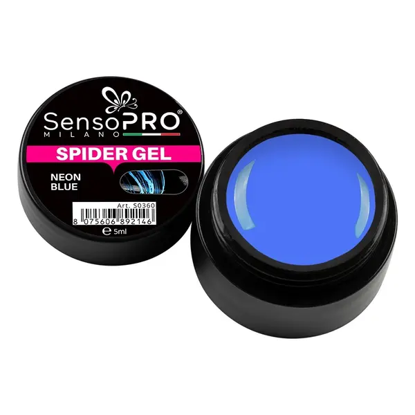 Spider Gel SensoPRO Neon Blue, 5 ml