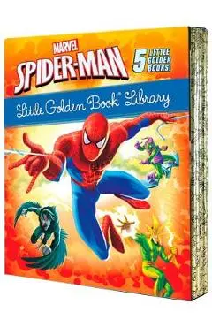 Spider-Man Little Golden Book Library (Marvel): Spider-Man!; Trapped by the Green Goblin; The Big Freeze!; High Voltage!; Night of the Vulture! - Various