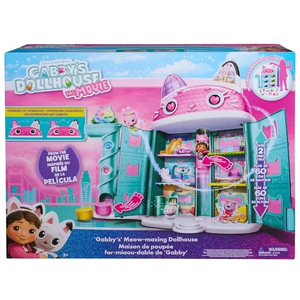 Spin Master Casa de papusi Gabby's Meow-mazing cu accesorii, Spin Master, multicolor, 60cm