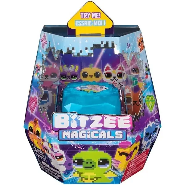 Spin Master Jucarie interactiva Bitzee Magicals - Animalut digital, cutie albastra