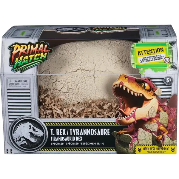 Spin Master Jucarie interactiva Spin Master Primal Hatch - Jurassic World T-Rex, Varsta 3+, Multicolor