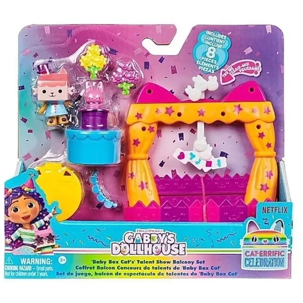 Spin Master Set de joaca Gabby's Dollhouse - Balcon, Concurs de talente, 9 piese